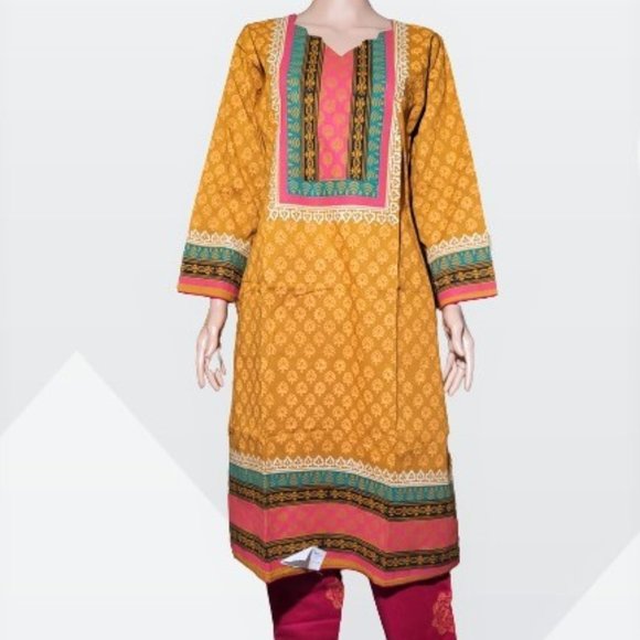 aarong maxi dress Aarong Block printed readymade Dress Set